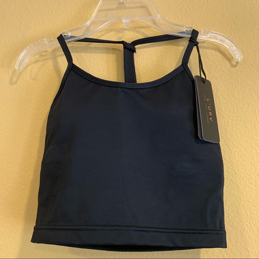 L’urv Black Sports Tank Top